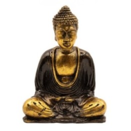 Buddha Negro y Oro- Med | HogarLider