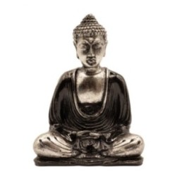 Buddha Gris y Negro - Med | HogarLider
