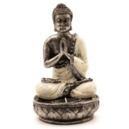 Buddha Porta Vela- Blanco - Med | HogarLider