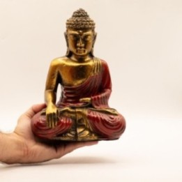 Rojo y Oro Buddha - Lrg | HogarLider