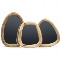 Conjunto de 3 espejos con forma de… · AW-PebM-01 | HogarLider