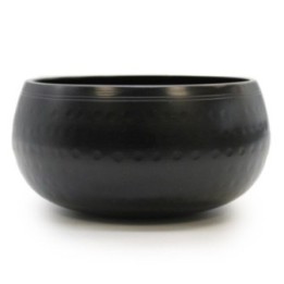 Tazón Mediano Golpeado Negro - 15cm | HogarLider