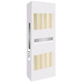 Velas Cónicas - Marfil — Pack de 10 unidades | HogarLider