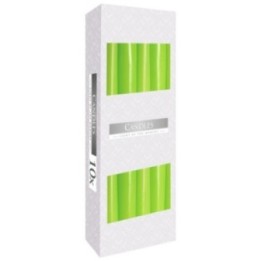 Velas Cónicas - Verdes — Pack de 10 unidades | HogarLider