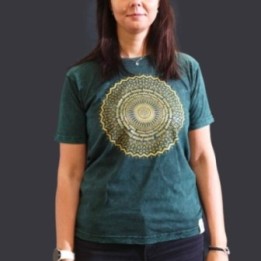 Camiseta Nomad Sari Mediana - Mandala - Verde | HogarLider
