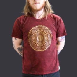 Camiseta Nomad Sari Grande - Mandala - Granate | HogarLider