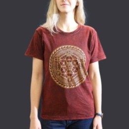 Camiseta Nomad Sari Pequeña - Chakra - Granate | HogarLider