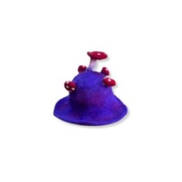 Sombrero de hongo de fieltro - Violeta intenso | HogarLider