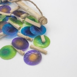 Carillón de madera flotante - Azul | HogarLider
