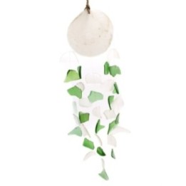 Carillón vidrio reciclado - Verde y Blanco | HogarLider