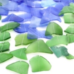 Carillón de vidrio reciclado - Azul y verde | HogarLider