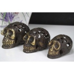 Calavera vintage de latón - Lrg | HogarLider