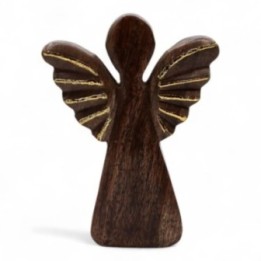 Ángel grande de madera de mango… · AW-WAng-03 | HogarLider