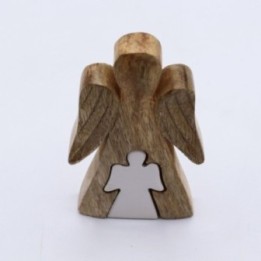 Ángel de Madera de Mango dentro de… · AW-WAng-09 | HogarLider