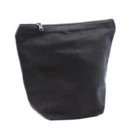 Neceser de algodón negro 10 oz - bolso mediano | HogarLider