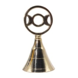 Campana de latón para altar - Tres lunas | HogarLider