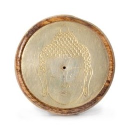 Oro sobre madera de mango - Cabeza de Buda | HogarLider