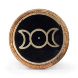 Oro y negro sobre madera de mango - Triple Luna | HogarLider