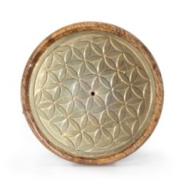 Oro sobre madera de mango - Flor de la vida | HogarLider