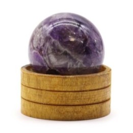 Esfera de cristal de amatista… · AW-GemS-24 | HogarLider