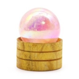 Esfera de cristal de cuarzo rosa de… · AW-GemS-23 | HogarLider