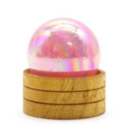 Esfera de cristal de cuarzo rosa de… · AW-GemS-33 | HogarLider