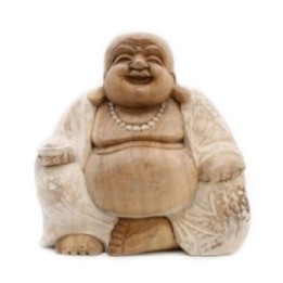 Buda Feliz - Blanqueado 30cm | HogarLider