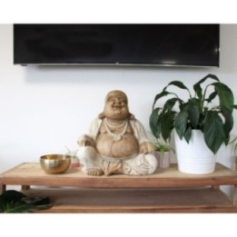 Buda Feliz - Blanqueado 50cm | HogarLider