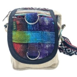 Bolso bandolera de cáñamo teñido | HogarLider