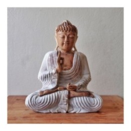 Estatua de Buda blanqueada - 40 cm… · AW-HCBS-21 | HogarLider