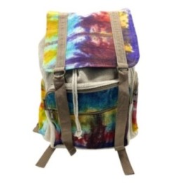 Mochila cuadrada grande de cáñamo Tiedye | HogarLider