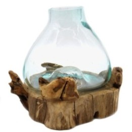 Pecera grande de vidrio fundido - 32cm | HogarLider