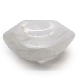 Cuenco hexagonal de selenita - 10cm | HogarLider