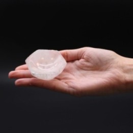 Cuenco hexagonal de selenita - 6cm | HogarLider
