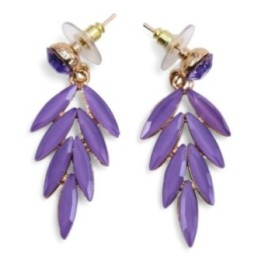 Pendientes de Cristal Vintage - Hadas - Lavanda | HogarLider
