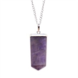 Colgante plano con piedras preciosas - Amatista | HogarLider
