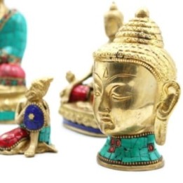 Figura de Buda de Latón - Cabeza Med - 8 cm | HogarLider