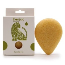 Esponja Facial Konjac - Cúrcuma - Antiarrugas | HogarLider