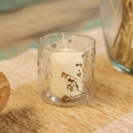 Portavelas recto de Vidrio floral… · AW-NFG-01 | HogarLider
