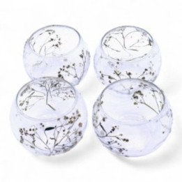 Portavelas de Vidrio floral natural… · AW-NFG-02 | HogarLider