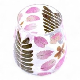Portavelas de Vidrio floral natural… · AW-NFG-06 | HogarLider