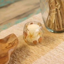 Portavelas recto de Vidrio floral… · AW-NFG-07 | HogarLider
