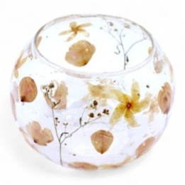 Portavelas de Vidrio floral natural… · AW-NFG-08 | HogarLider
