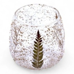 Portavelas recto de Vidrio floral… · AW-NFG-10 | HogarLider