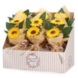 Flor de jabón - Ramo de dos girasoles | HogarLider