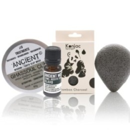Esponja Konjac Negra, Arcilla y Aceite Esencial | HogarLider