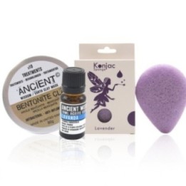 Esponja Konjac Morada, Arcilla y Aceite Esencial | HogarLider