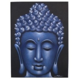 Cuadro de Buda - Acabado en Arena y Azul | HogarLider