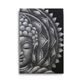 Mandala Medio Buda Gris 60x80cm | HogarLider