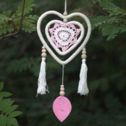 Atrapasueños - Corazón Rosa Mediano | HogarLider
